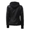 Women Bomber Leather Jacket