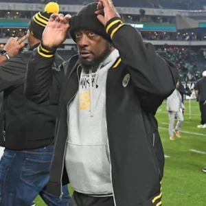 Mike Tomlin Pittsburgh Steelers Black Bomber Jacket