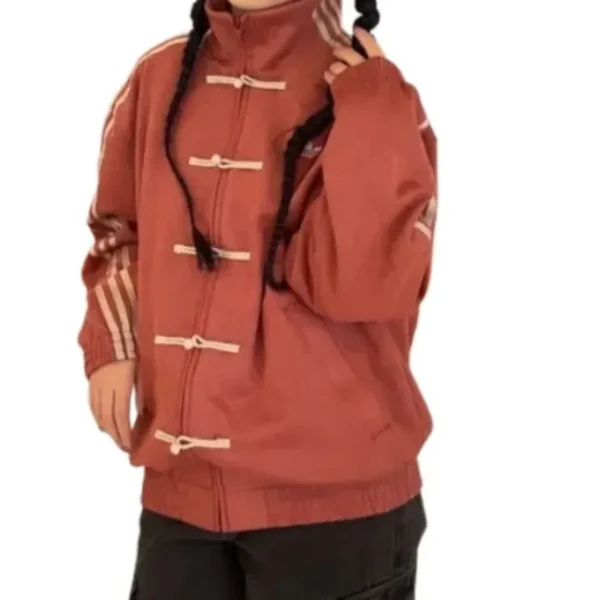 Chinese New Year Suede Leather Red Jacket