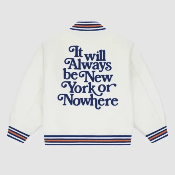 New York or Nowhere Nyon x Mets Motto Jacket White