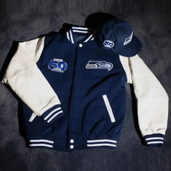 Seattle Seahawks 50th Season Varsity Jacket