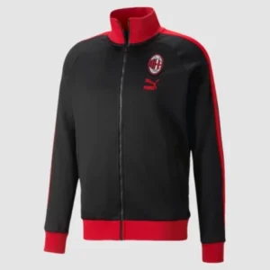AC Milan Heritage T7 Raglan Black Track Jacket