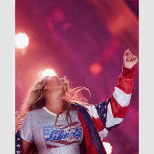 Cowboy Carter Tour Beyonce Michael Hoban American Flag Leather Jacket