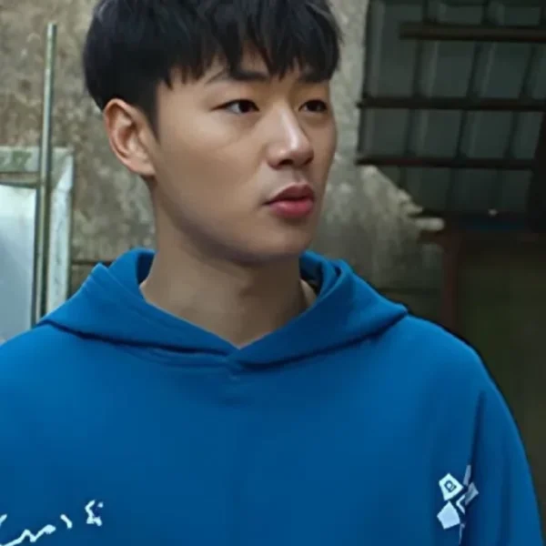 Go Hyun-tak TV-Series Weak Hero S02 Lee Min-Jae Blue Hoodie