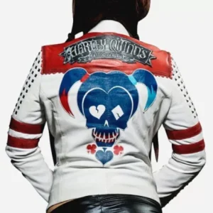Red and White Harley Quinn Jacket