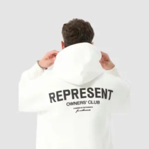 Represent White Hoodie