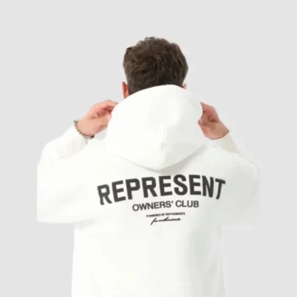 Represent White Hoodie