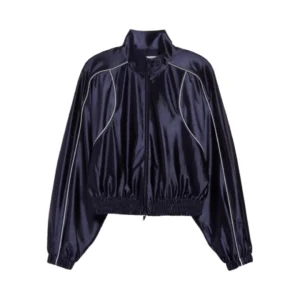 Scarlett Johansson Blue Track Jacket