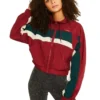 The Feud S01 Megan Trower Red Striped Jacket