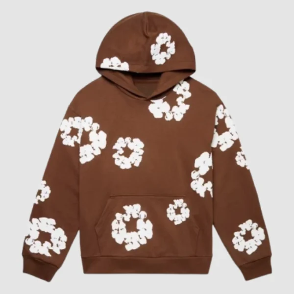 Denim Tears The Cotton Wreath Brown Hoodie