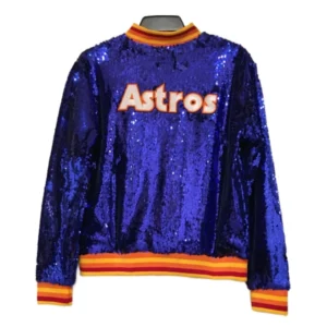 Houston Blue Astros Sequin Jacket