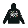 LA Dodgers Floral Black Hoodie