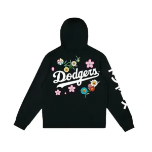 LA Dodgers Floral Black Hoodie