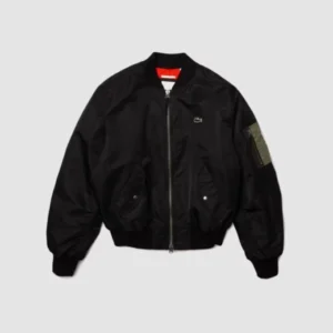 Lacoste Oversized Contrast Bomber Jacket