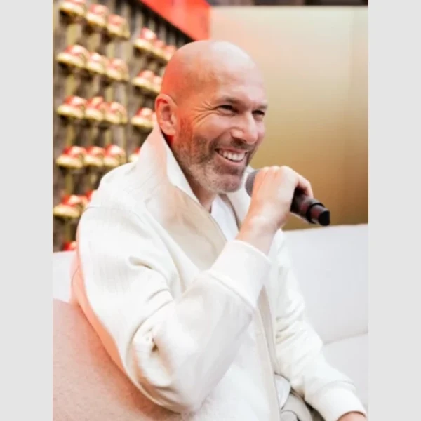 Zinedine Zidane White Adidas Jacket
