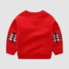 Christmas 2025 Snowflakes & Deer Red Sweater