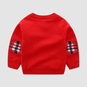 Christmas 2025 Snowflakes & Deer Red Sweater