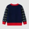 Christmas Holiday 2025 Santa Claus Blue & Red Sweater