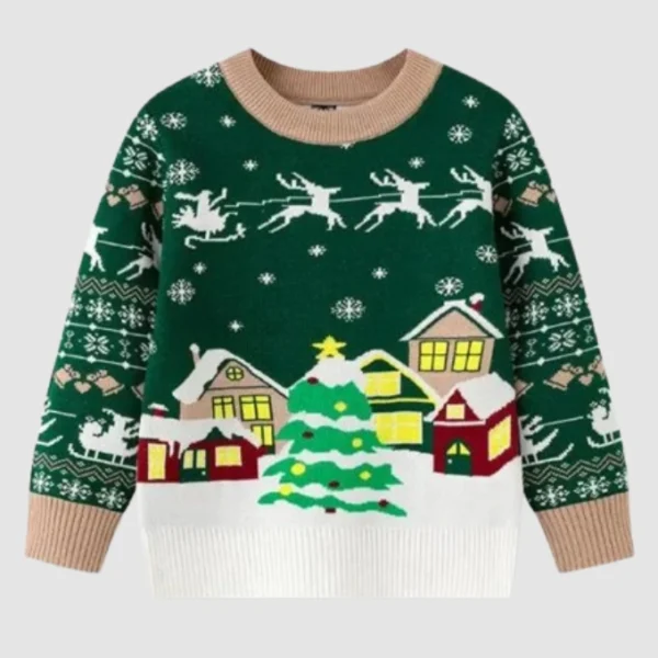Christmas Tree Green Sweater