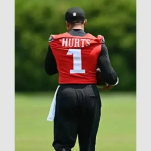Jalen Hurts Philadelphia Eagles OTA Jersey Red