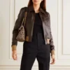 Poker Face S02 Natasha Lyonne Brown Bomber Leather Jacket