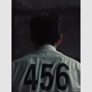 Squid Game S03 White 456 Number Shirt