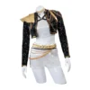 Kpop Demon Hunters Rumi Golden Black Dance Outfit Cosplay Costume