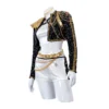 Kpop Demon Hunters Rumi Golden Black Dance Outfit Cosplay Costume 2025