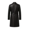 Black Leather Trench Coat
