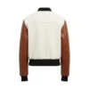Cream Varsity Jacket