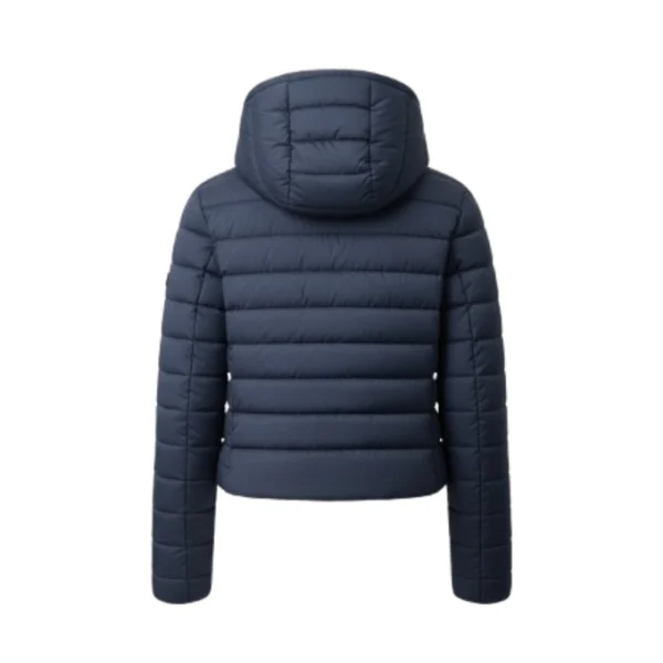 Dark Blue Hooded Puffer Jacket
