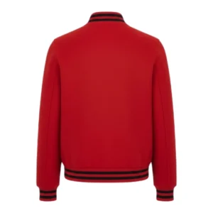 Red Wool Varsity Jacket