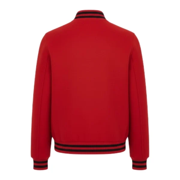 Red Wool Varsity Jacket